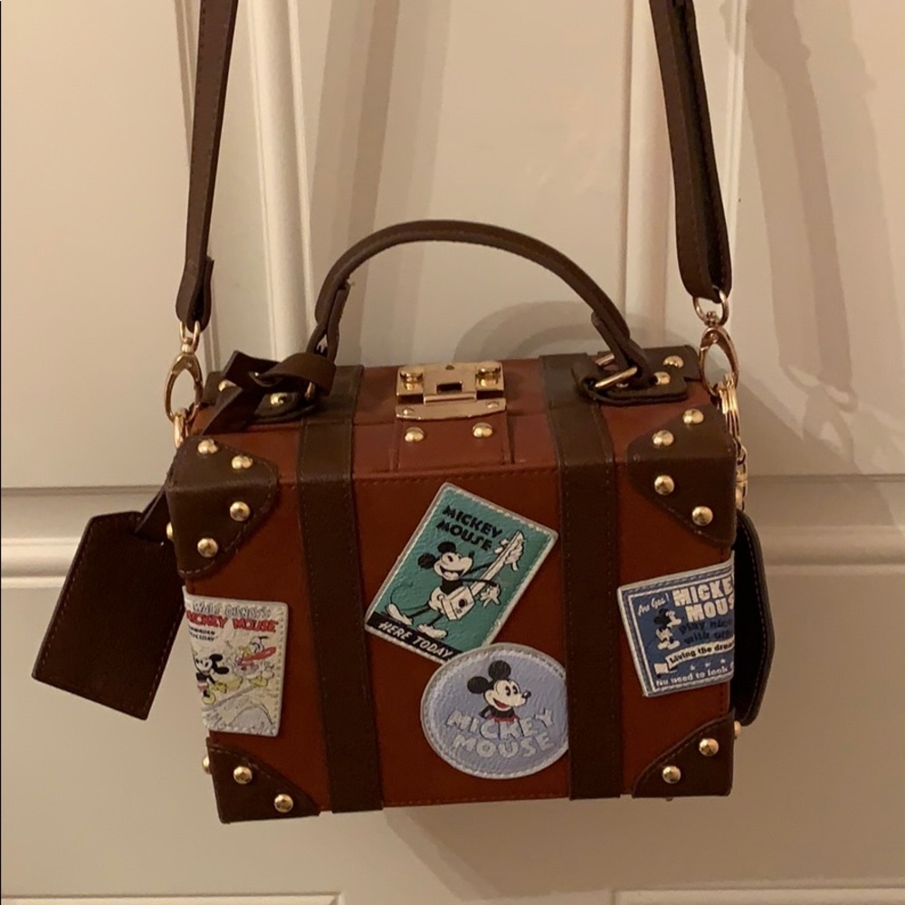 VINTAGE SUITCASE LOOKING MICKEY SATCHEL